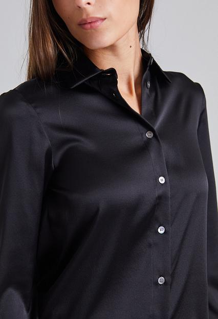 Filippa K Eira Silk Shirt Black 